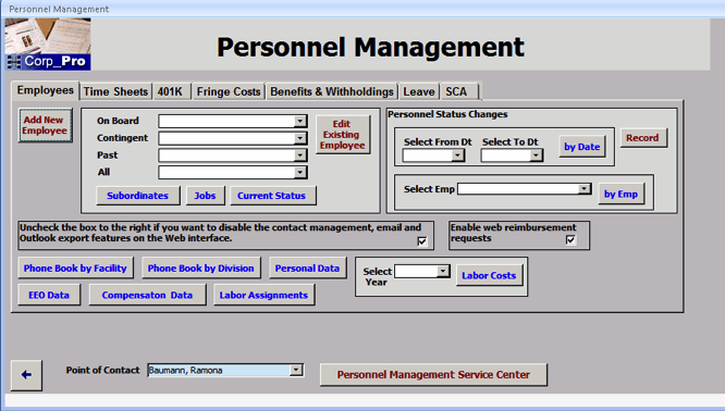Human Resources Module - HR Management software for government contractors