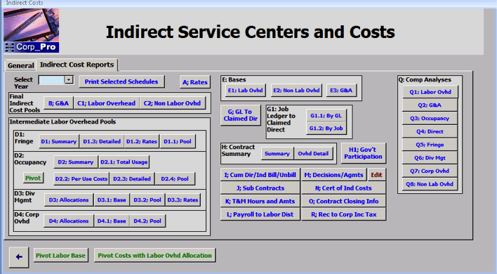 Indirect Costs Module for DCAA Compliant Accounting